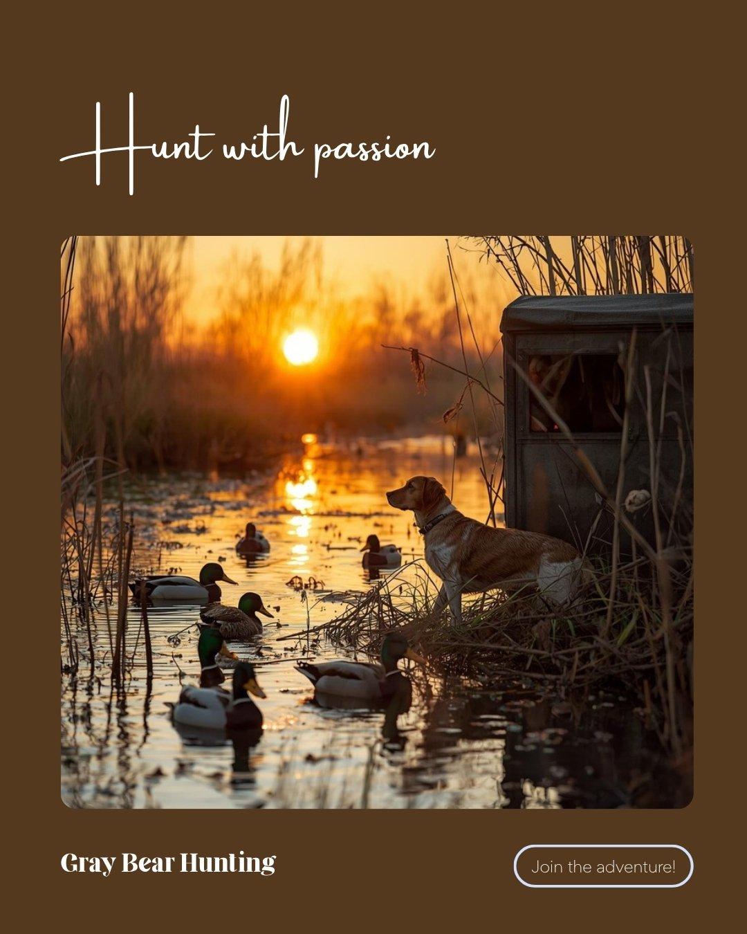 Proper turkey hunting setup with camouflage and calling equipment Turkey hunter in full camouflage with box call and shotgun positioned in forest during guided spring turkey hunt